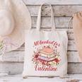 Vintage All Booked For Valentines Book Lovers Teacher Kids Canvas Tote Bag