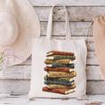 Vintage Books History Retro Book Lover Teacher Canvas Tote Bag