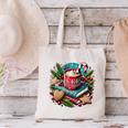 Vintage Cozy Winter Hot Cocoa Books Gingerbread Book Lovers Canvas Tote Bag Vintage Cozy Winter Hot Cocoa Books Gingerbread Book Lovers Canvas Tote Bag