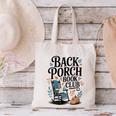 Vintage Reader Author Country Aesthetic Back Porch Book Club Canvas Tote Bag