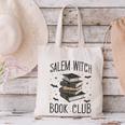 Vintage Salem Book Club Cat Bookish Spooky Halloween Canvas Tote Bag Vintage Salem Book Club Cat Bookish Spooky Halloween Canvas Tote Bag