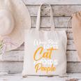 Wears Loves Cats Avoids People I Introvert Canvas Tote Bag
