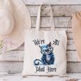We'Re All Mad Here Cheshire Cat Alice Wonderland Book Kids Canvas Tote Bag
