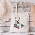 West Highland Terrier Books Dog Breed Westie Canvas Tote Bag West Highland Terrier Books Dog Breed Westie Canvas Tote Bag