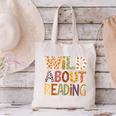 Wild About Reading Book Animal Children's Book Lover Teacher Canvas Tote Bag Wild About Reading Book Animal Children's Book Lover Teacher Canvas Tote Bag