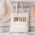 Wild About Reading Book Lover Bookworm Library Day Canvas Tote Bag