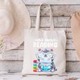 Wild About Reading Book Lover Hippo Canvas Tote Bag