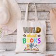 Wild About Reading Books Reader Bookworm Animals Book Lover Canvas Tote Bag