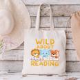 Wild About Reading Cute Animal Book Lover Kids Canvas Tote Bag Wild About Reading Cute Animal Book Lover Kids Canvas Tote Bag
