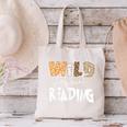 WILD ABOUT READING Reading Books Bookworm Library Day Canvas Tote Bag WILD ABOUT READING Reading Books Bookworm Library Day Canvas Tote Bag