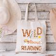 Wild About Reading Teacher Reading Books Back To School Canvas Tote Bag