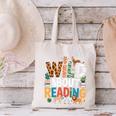 Wild About Reading Zoo Animals Books Reader Lover Canvas Tote Bag