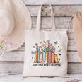 Wildflower Floral Book Just One More Chapter Canvas Tote Bag Wildflower Floral Book Just One More Chapter Canvas Tote Bag