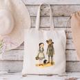 Wizard Of Oz Book Quote Scarecrow Dorothy Retro Drawing Canvas Tote Bag