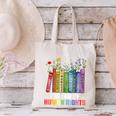 Women Floral Book Big Fan Of Human Rights Liberal Protest Canvas Tote Bag
