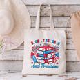 Women's Books Fireworks And Freedom Independence Day Book Lover Canvas Tote Bag