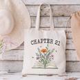 Women's Chapter 21 Book Lovers & Readers 21st Birthday Wildflowers Canvas Tote Bag Women's Chapter 21 Book Lovers & Readers 21st Birthday Wildflowers Canvas Tote Bag
