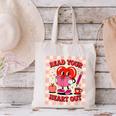 Women's Read Your Heart Out Groovy Bookish Valentine Day Women Girls Canvas Tote Bag Women's Read Your Heart Out Groovy Bookish Valentine Day Women Girls Canvas Tote Bag