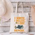 I Write Book Writer Author Book Writing Novelist Canvas Tote Bag