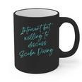 Introvert But Willing To Discuss Scuba Diving Graphic Print Coffee Mug Introvert But Willing To Discuss Scuba Diving Graphic Print Coffee Mug