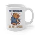 Grouchy Capybara Not Friendly Do Not Touch Introvert Premium Tri-Blend Graphic Print Coffee Mug