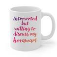 Introverted Willing To Discuss Hovawart Introvert Graphic Print Coffee Mug