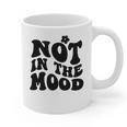 Not In The Mood Anti Social Introvert Sarcastic Retro Graphic Print Coffee Mug
