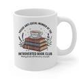 Retro Proud Introverted Book Club Anti Social Reader Graphic Print Coffee Mug