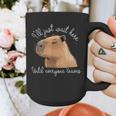 Antisocial Introvert Capybara Sarcastic Humor Graphic Print Coffee Mug