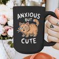 Anxious But Cute Anxiety Meme Cat Lover Introvert For Men Women Graphic Print Coffee Mug Anxious But Cute Anxiety Meme Cat Lover Introvert For Men Women Graphic Print Coffee Mug