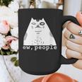 Ew People Introvert Sayings Sarcastic Cat Quote Graphic Print Coffee Mug