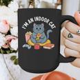 I'm An Indoor Cat Introvert Pizza Popcorn Book Gamer Cat Graphic Print Coffee Mug