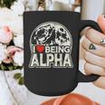 I Love Being Alpha Moonlit Wolf Meme Alpha Introvert Graphic Print Coffee Mug I Love Being Alpha Moonlit Wolf Meme Alpha Introvert Graphic Print Coffee Mug