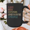 Oysters And Beer Lovers Introvert Quote Vintage Retro Graphic Print Coffee Mug Oysters And Beer Lovers Introvert Quote Vintage Retro Graphic Print Coffee Mug