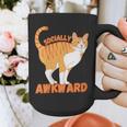SOCIALLY AWKWARD FUNNY CAT ANTISOCIAL INTROVERT WEIRD Graphic Print Coffee Mug