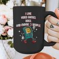 I Like Video Games Dogs And Maybe 3 People Gamer Introvert Graphic Print Coffee Mug I Like Video Games Dogs And Maybe 3 People Gamer Introvert Graphic Print Coffee Mug