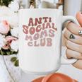 Anti Social Moms Club On Back Retro Introvert Unsociable Graphic Print Coffee Mug Anti Social Moms Club On Back Retro Introvert Unsociable Graphic Print Coffee Mug