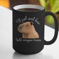 Antisocial Introvert Capybara Sarcastic Humor Graphic Print Coffee Mug