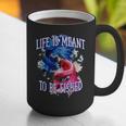 Life Meant To Fished Introvert Sayings Antisocial Quotes Graphic Print Coffee Mug