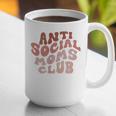 Anti Social Moms Club On Back Retro Introvert Unsociable Graphic Print Coffee Mug Anti Social Moms Club On Back Retro Introvert Unsociable Graphic Print Coffee Mug