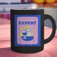 Fun Cute Introvert Cat Character With Wine Graphic Print Coffee Mug Fun Cute Introvert Cat Character With Wine Graphic Print Coffee Mug