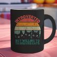Introverted But Willing To Discuss Cats Graphic Print Coffee Mug Introverted But Willing To Discuss Cats Graphic Print Coffee Mug