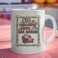 CEO Of Canceling Plans Flake Introvert Friend Premium Tri-Blend Graphic Print Coffee Mug