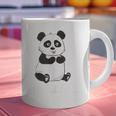 Cute Introvert Vibes – Panda Hello & Goodbye Graphic Print Coffee Mug