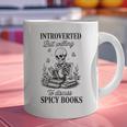 Introvert Read Spicy Books Lover Bookworm Skeleton Reading Graphic Print Coffee Mug Introvert Read Spicy Books Lover Bookworm Skeleton Reading Graphic Print Coffee Mug
