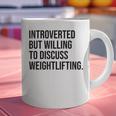 Introverted Weightlifter Gym Weightlifting Introvert Graphic Print Coffee Mug Introverted Weightlifter Gym Weightlifting Introvert Graphic Print Coffee Mug