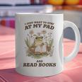 Stay At My Pad And Read Books Frog Introvert Reading Graphic Print Coffee Mug