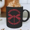 Antisocial Dragonfly Introvert Humor Nature Insect Graphic Graphic Print Coffee Mug