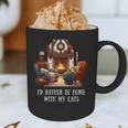 Cat Lover I'd Rather Be Home With My Cats Introvert Cozy Graphic Print Coffee Mug Cat Lover I'd Rather Be Home With My Cats Introvert Cozy Graphic Print Coffee Mug