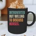 Introvert Cute Horse Lover Horse Riding Equestrian Graphic Print Coffee Mug